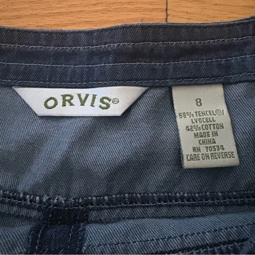 Orvis Dark Demin A-Line Skirt Size 8
